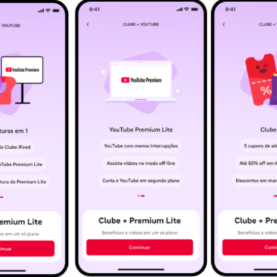 Propaganda - iFood anuncia desconto exclusivo no YouTube Premium Lite